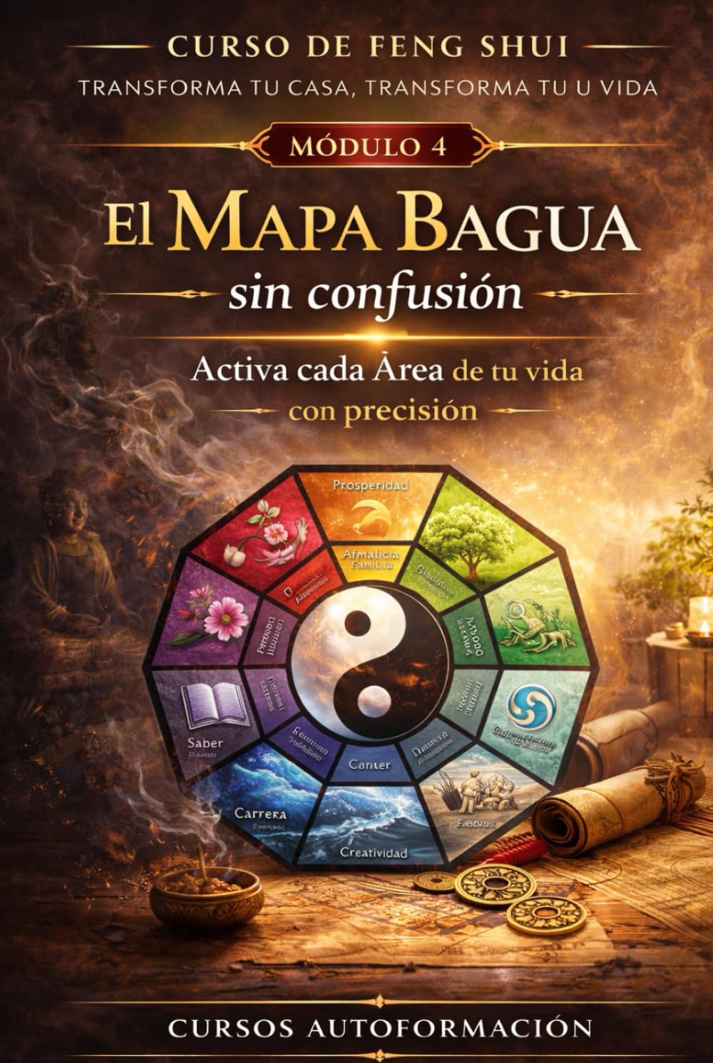 Curso de Feng Shui: transforma tu casa, transforma tu vida: MÓDULO 4: El Mapa Bagua sin confusión — Activa cada área de tu vida con precisión