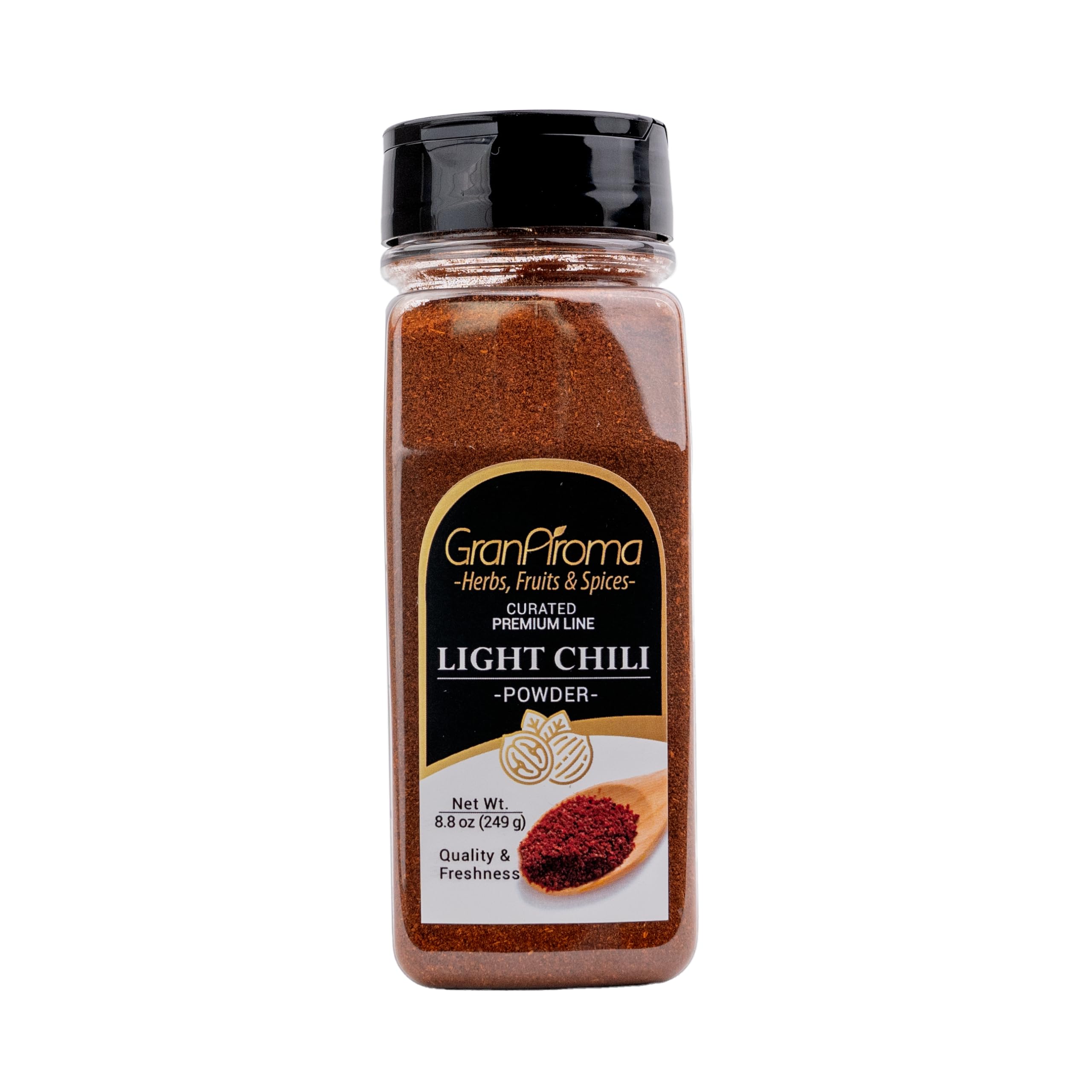 GranAroma Light Chili Powder, Chilis & Dry Rubs, Flavorful, Light Taste (8.8 Ounce)