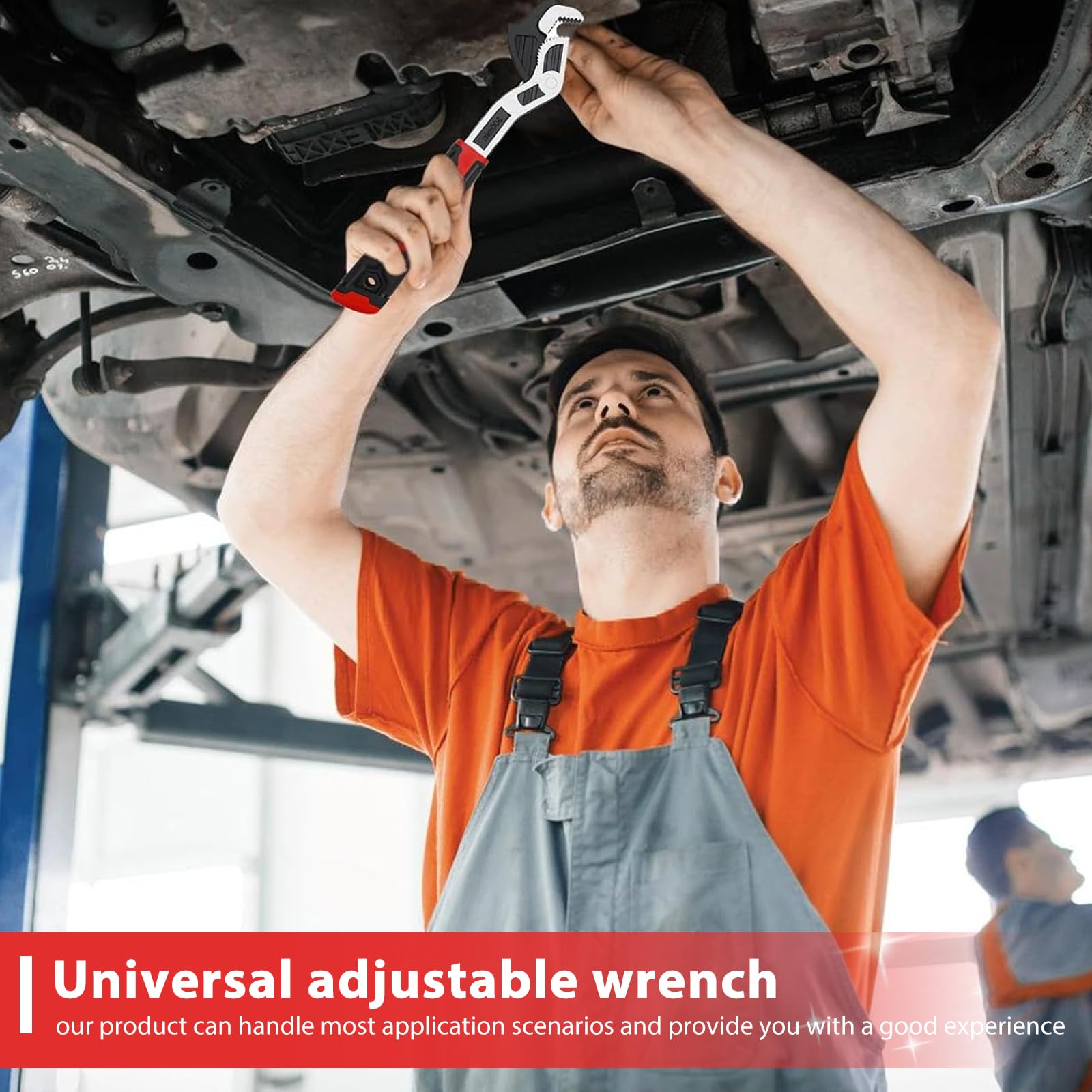 Pince à tube CR-V universelle : 2 pièces Pince à tube autobloquante Pinces tubulaires à réglage rapide Ensemble d'outils de pinces réglables pour joint coulissant, pompe à eau et raccord