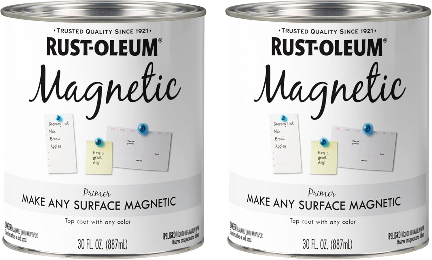 Rust-Oleum 247596 Magnetic Primer, 30 oz, Black, 2 Pack