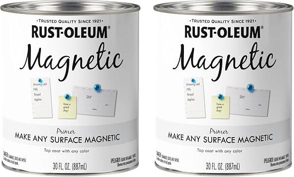Rust-Oleum 247596 Magnetic Primer, 30 oz, Black, 2 Pack