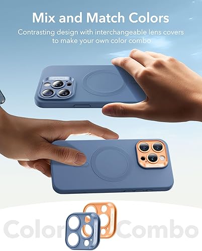 Vista 106 de ESR Funda para iPhone 15 Pro Max, compatible con MagSafe, de grado militar, negro transparente