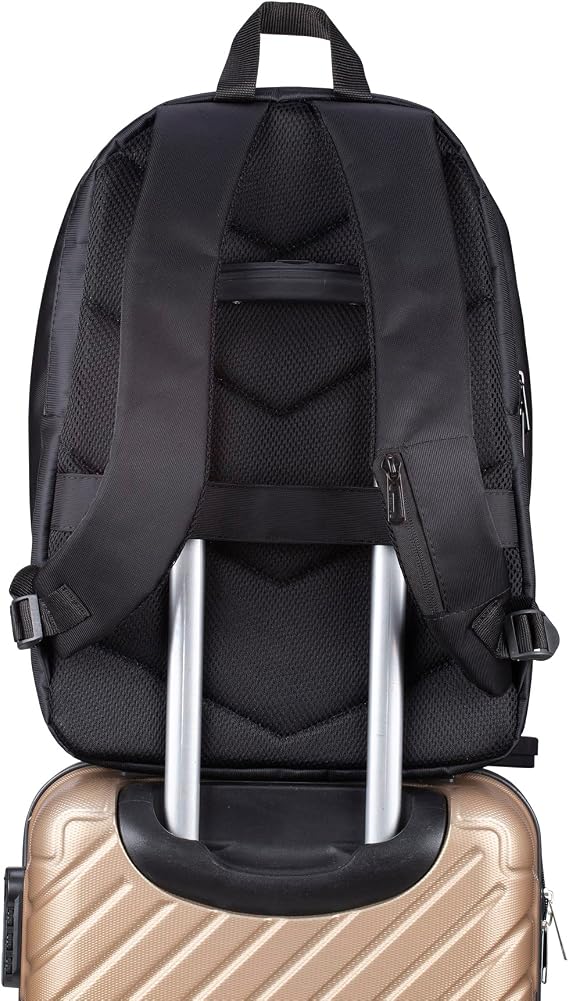Classone BP-IT900 Benevento Series 15.6 Waterproof Fabric, Waterproof Zipper, Laptop,Notebook Backpack-Black