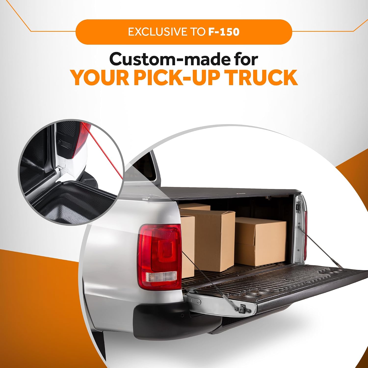 Keko - Tailgate Sealing Kit for Tonneau Cover - Exclusive Custom Fit for F-150 2016 - Superior Water & Dust Protection - Easy Installation