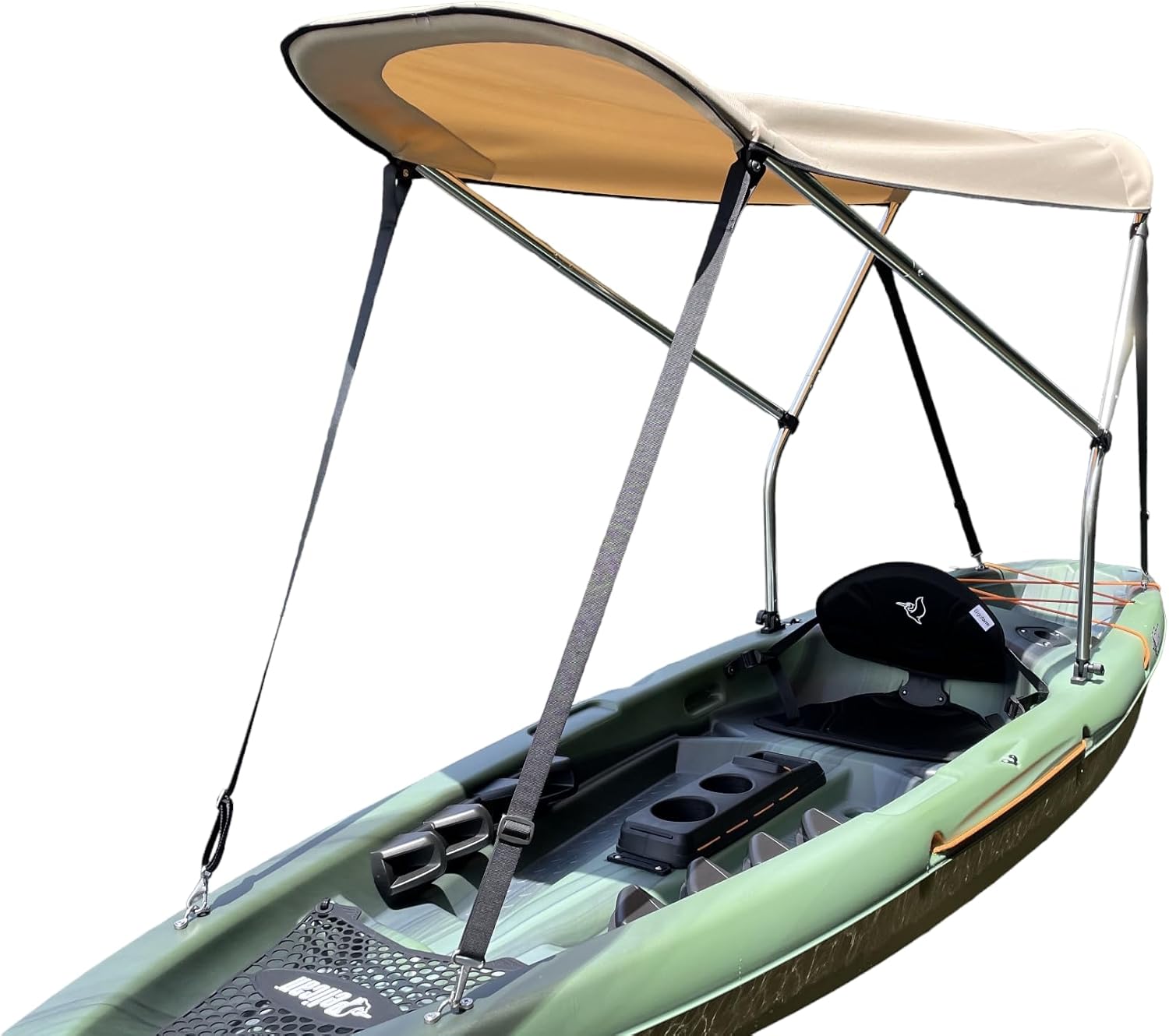 Sun Shade Canopy for Sit on Top Kayak - Perfect Bimini Top/Umbrella for Kayaking, Canopy Awning/Shade to Block UV and Heat Rays and Rain Protection by Cypress Rowe Outfitters