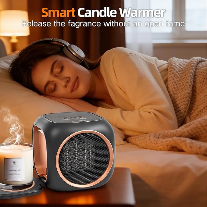 Calefactor Eléctrico Portátil Cerámico PTC 800W 120V miniatura 4