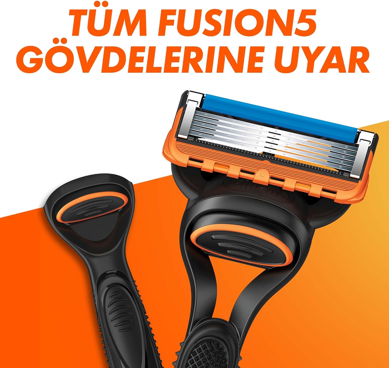 Gillette Fusion5 Razor Blades for Men with 5 Anti-Friction Blades for A Shave You Barely Feel