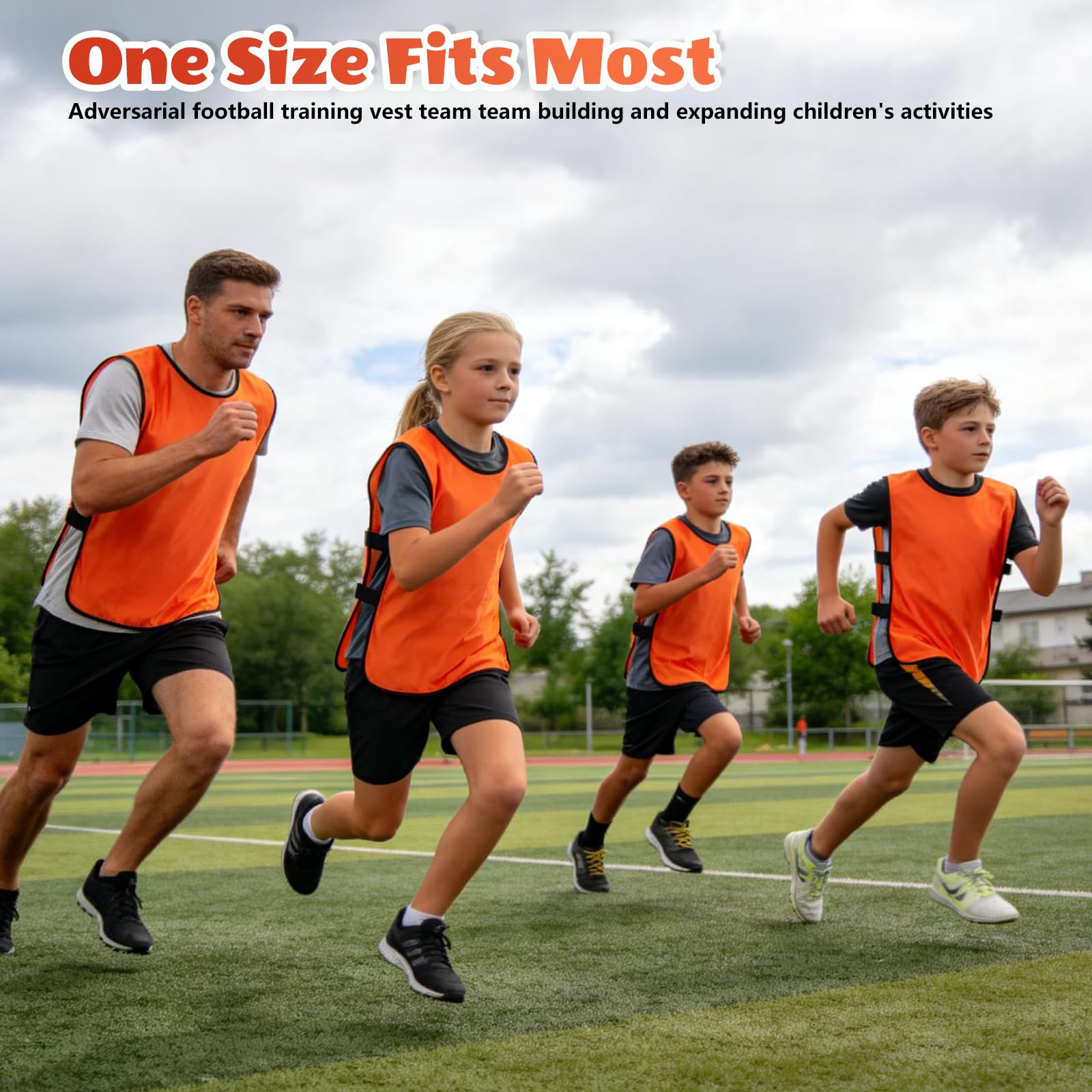 PORFOYO Set di canottiere da calcio, 12 pezzi, gilet da allenamento da calcio, senza maniche, traspirante, per principianti, ragazzi e adulti