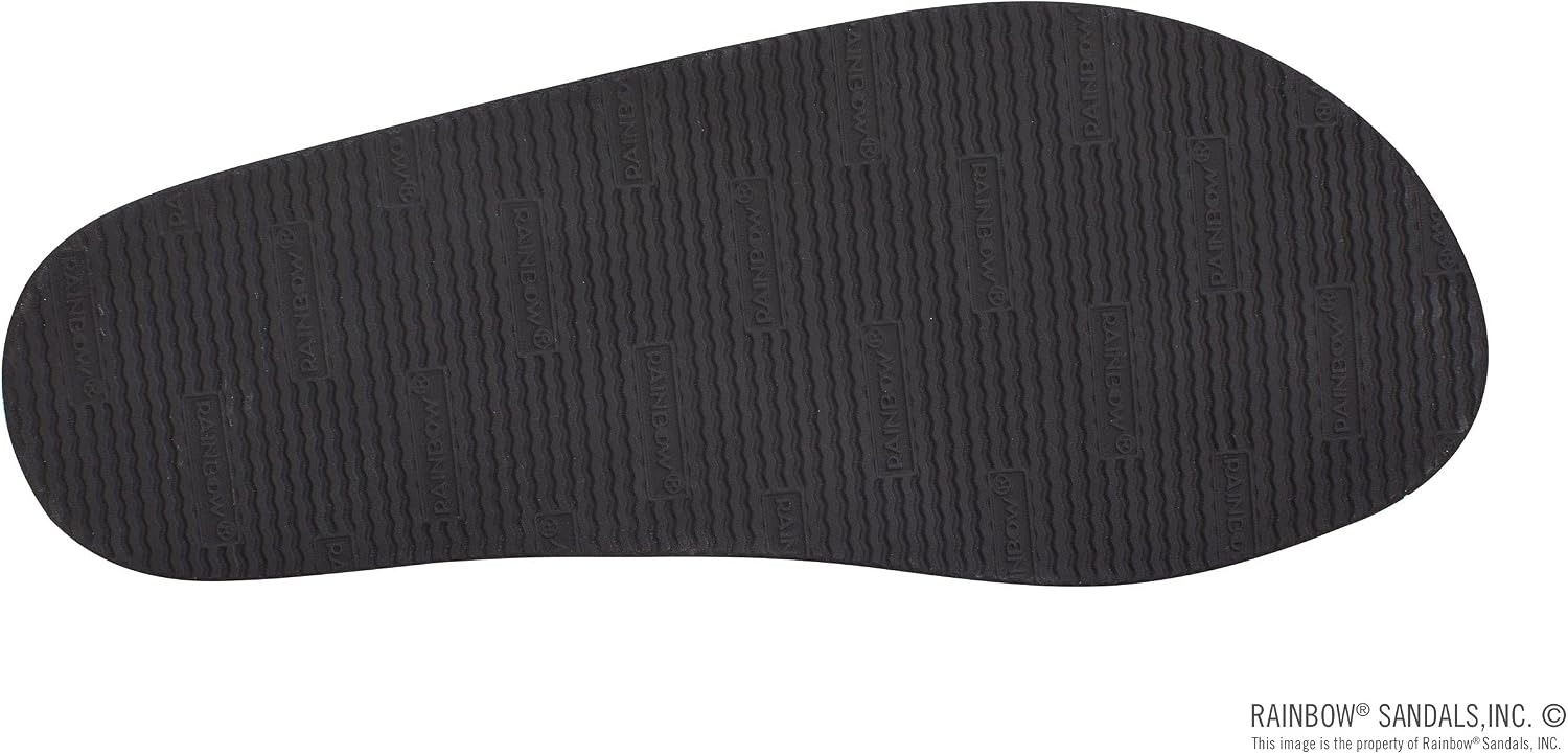 Rainbow Sandals Men's Single Layer Premier Leather with Blue Midsole