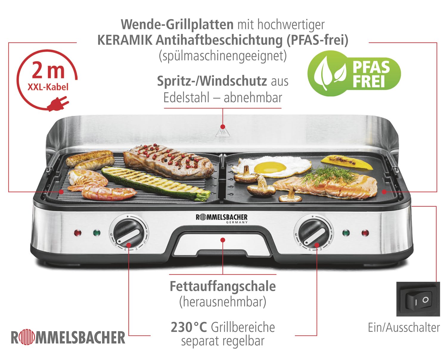 Rommelsbacher Bbq 2025 Elektrisk Grill