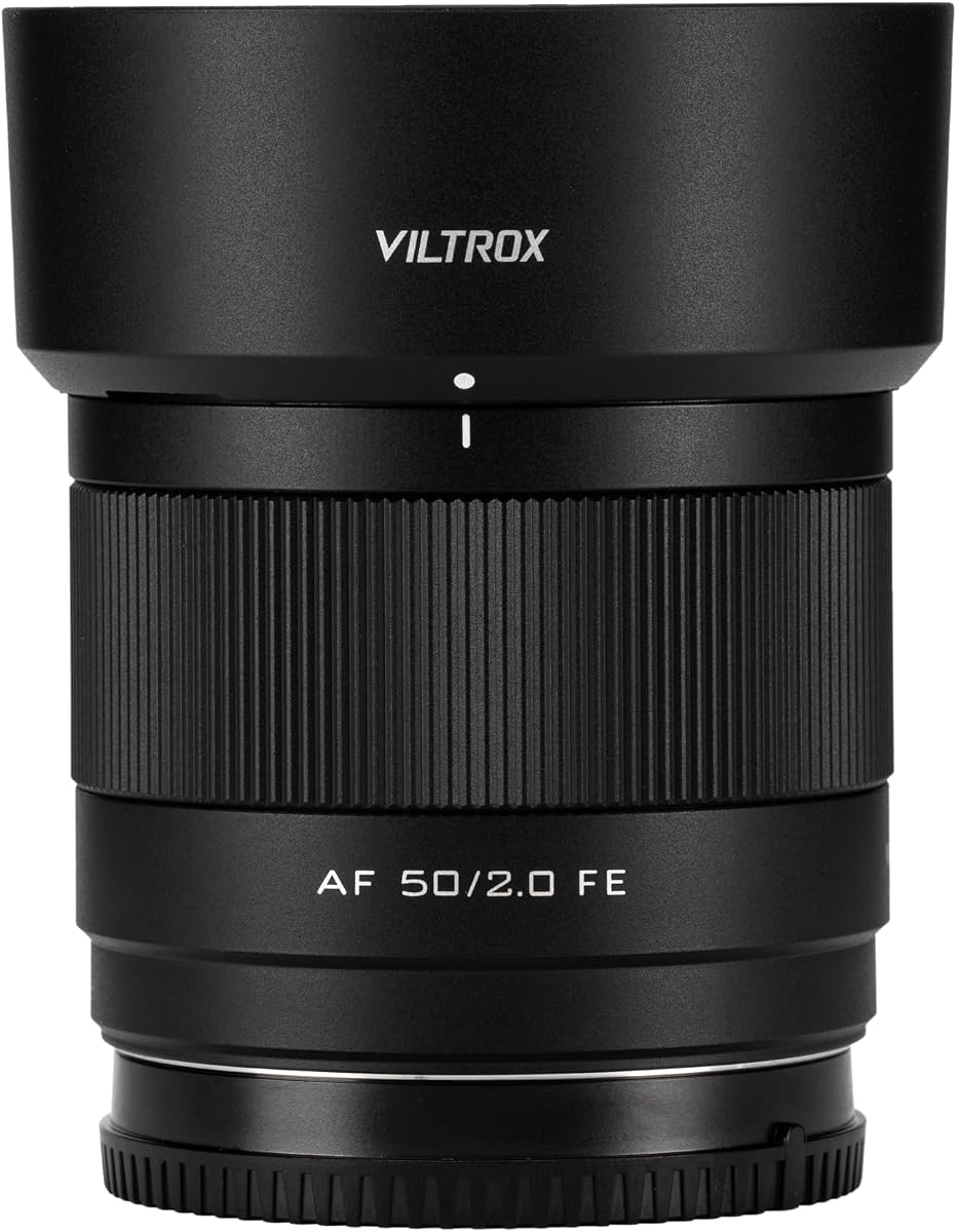 VILTROX 50mm f2.0 FE, Full Frame AF 50mm f/2.0 E-Mount Camera Lens STM Ultra Wide-Angle Auto Focus Lens Compatible with Sony Camera