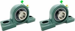 Two (2) UCP204-12 Cast Iron Pillow Block Mounted Bearings - 3/4" Inch Inside Diameter w/Set Screw Lock - P204