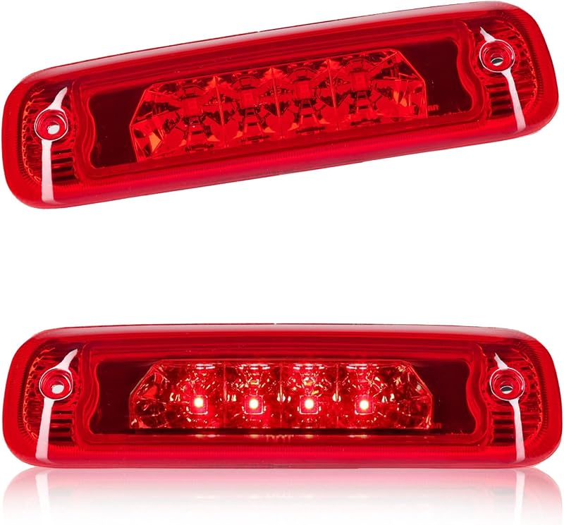 Luz de freio traseira superior LED Cxdar para Jeep Cherokee 1997 a 2001 – Vermelha