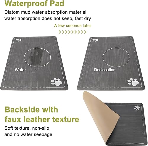 Miniatura 4 de RIZZARI Cuenco dispensador de agua para perros alimentador automático de acero inoxidable negro grande de 9 l, para perros, bueno para la salud de