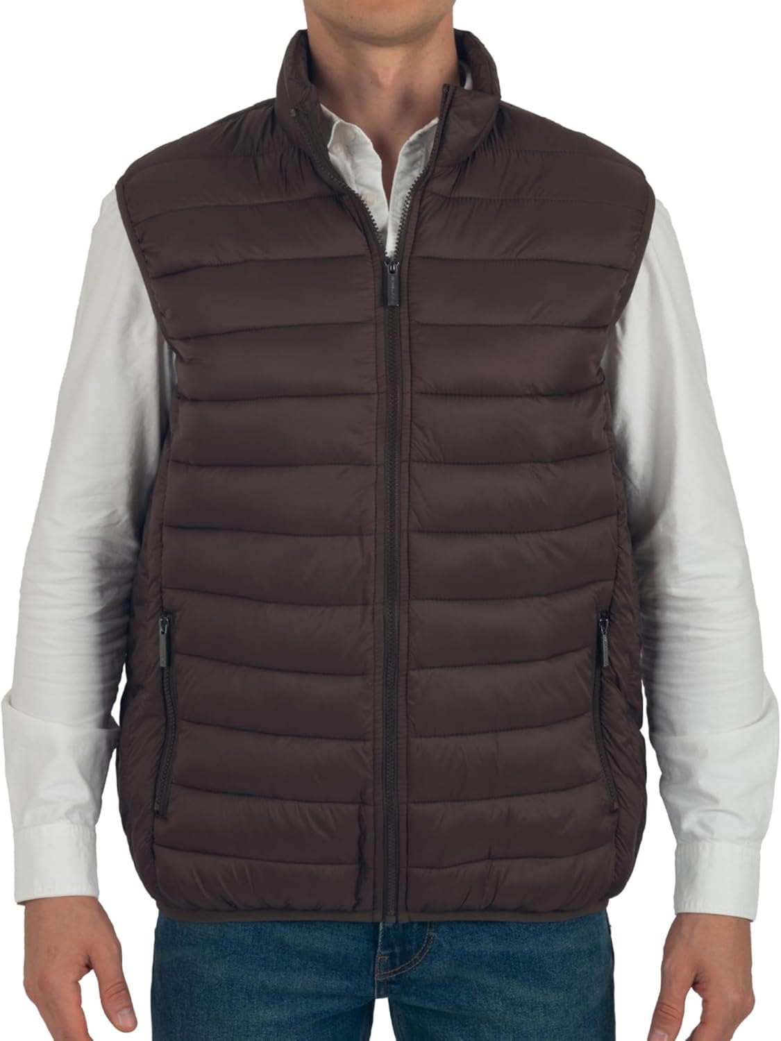 Alpine Swiss Clark Mens Puffer Vest Down Alternative Water Resistant Packable Outerwear Zip Up Pockets Warm Versatile Layer - Image 2