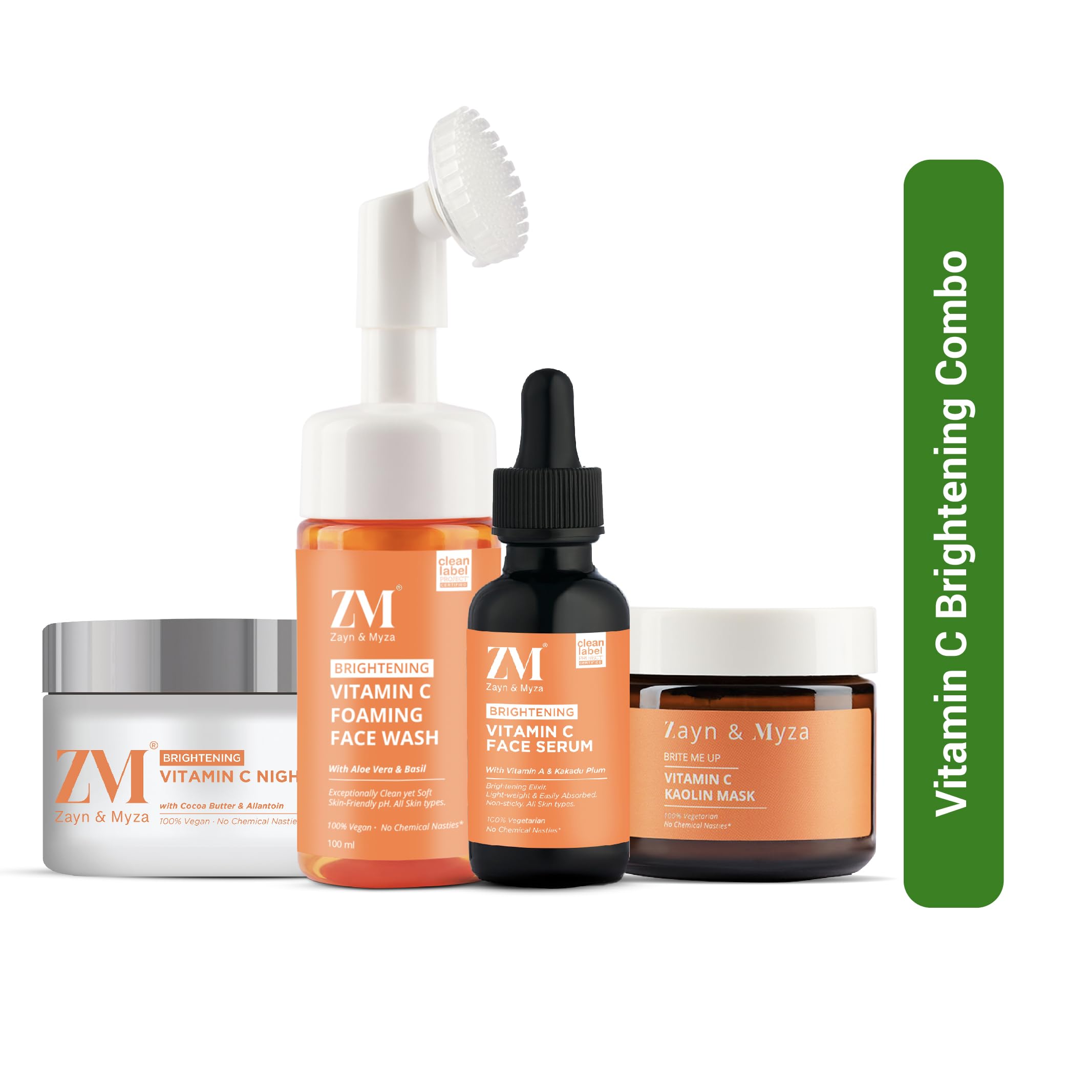 ZM Zayn & Myza Vitamin C Skin Care Combo Foam Cleanser, 100ml +