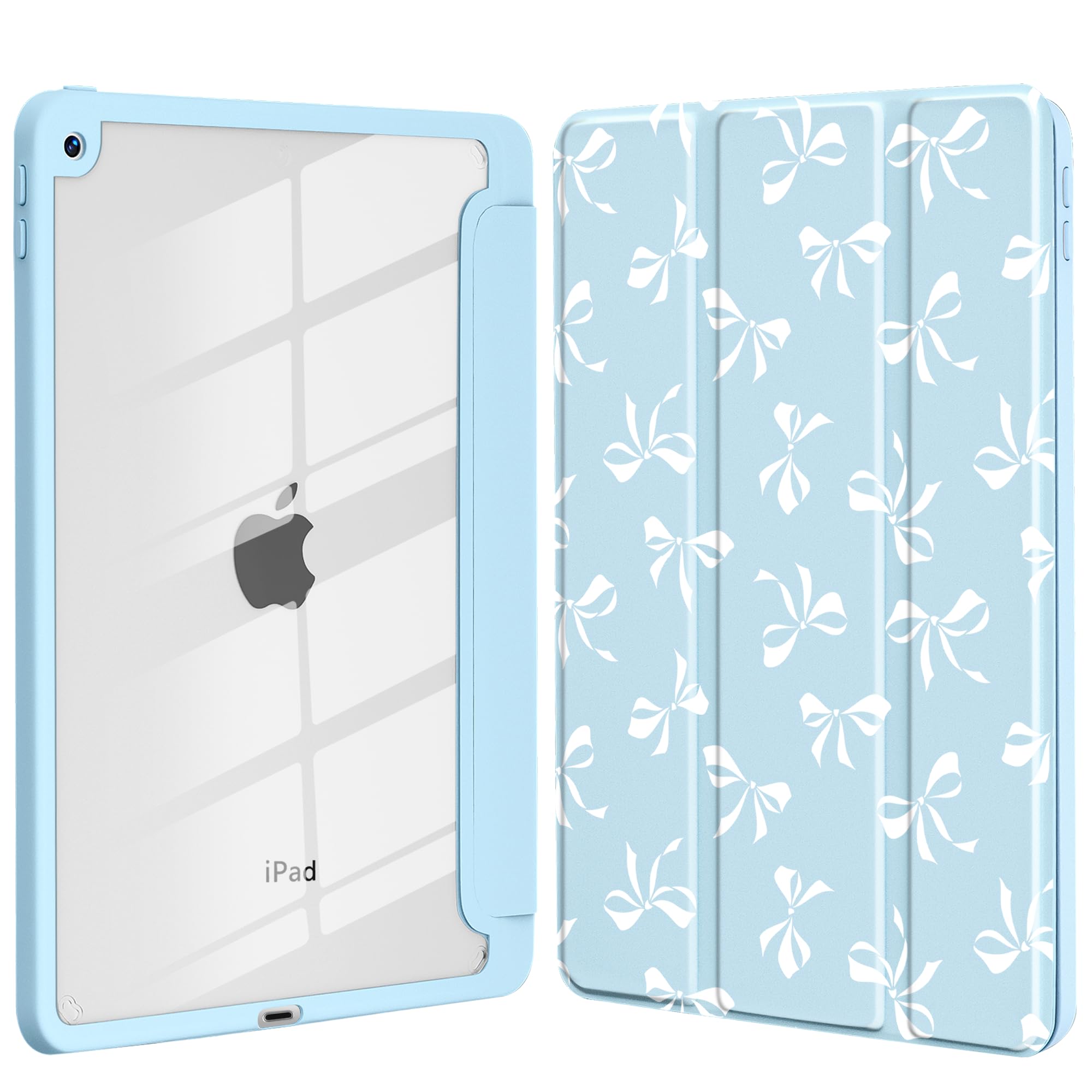 Coque iPad 10e/11e génération rigide transparente anti-rayures fille - 8