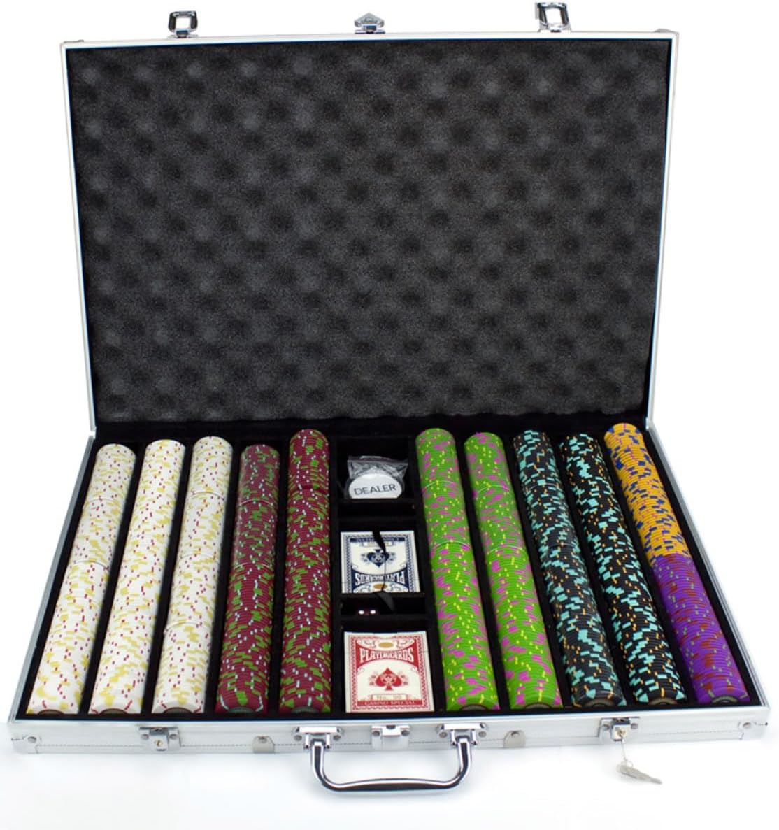 Claysmith The Mint 14gm 1000 Chip Clay Poker Set W/Aluminum Case - Choose Chips