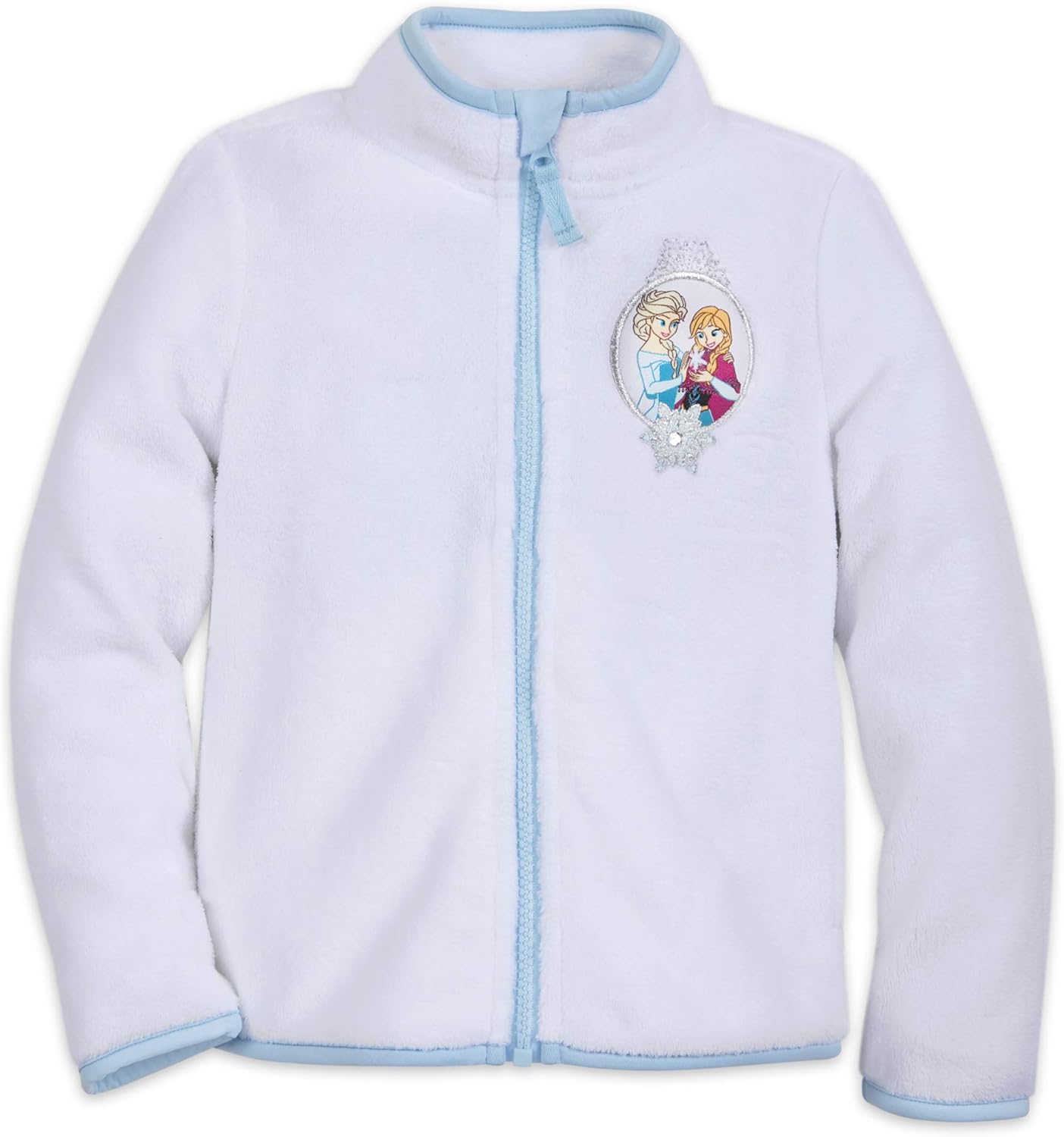 Disney Anna and Elsa Zip Fleece Jacket for Kids Size 5/6