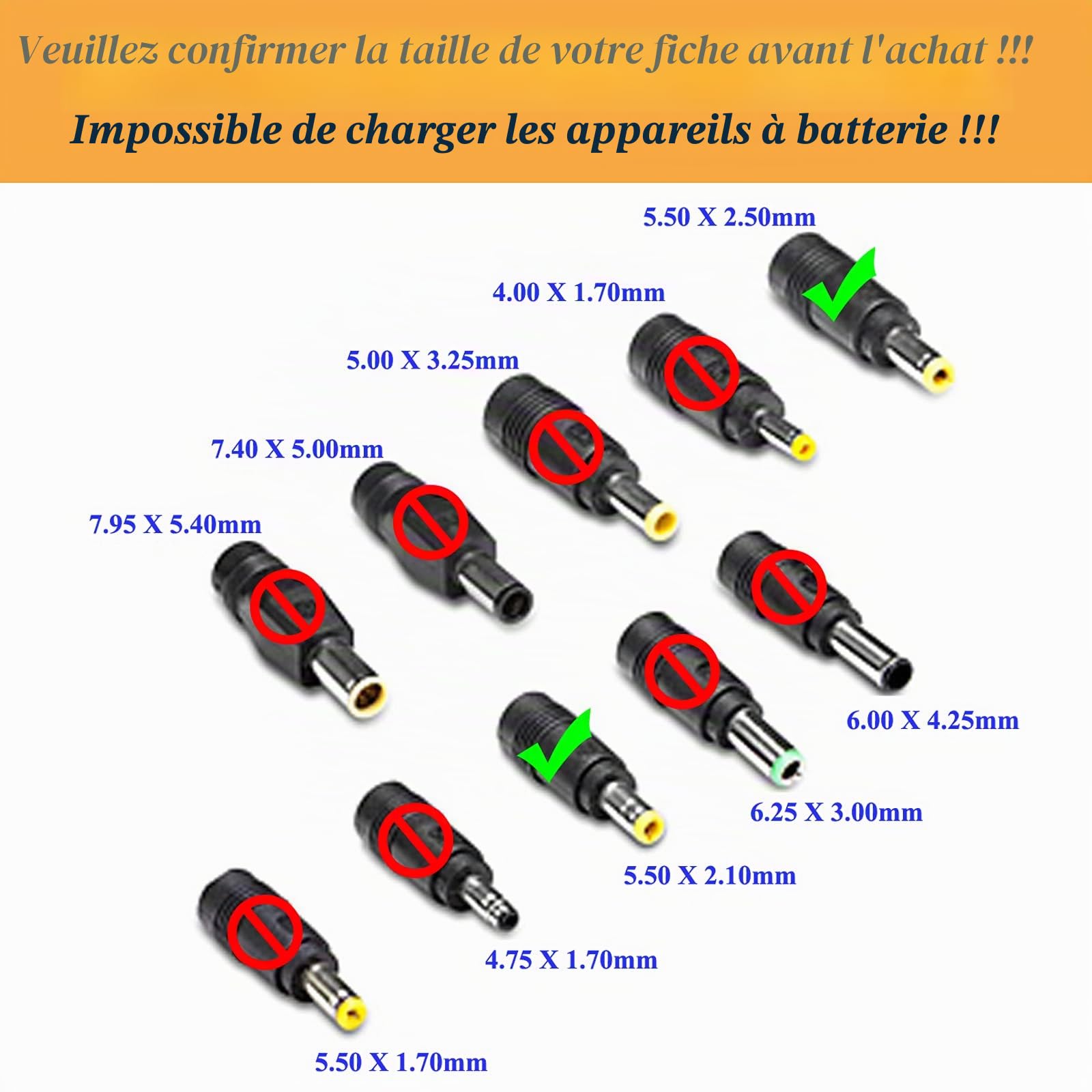JOYLIT Alimentation 24V 3A 72W, Transformateur AC 100V-240V à DC 24 Volt 72W avec Prise EU, Adaptateur 24V 3Amp pour Lumières LED