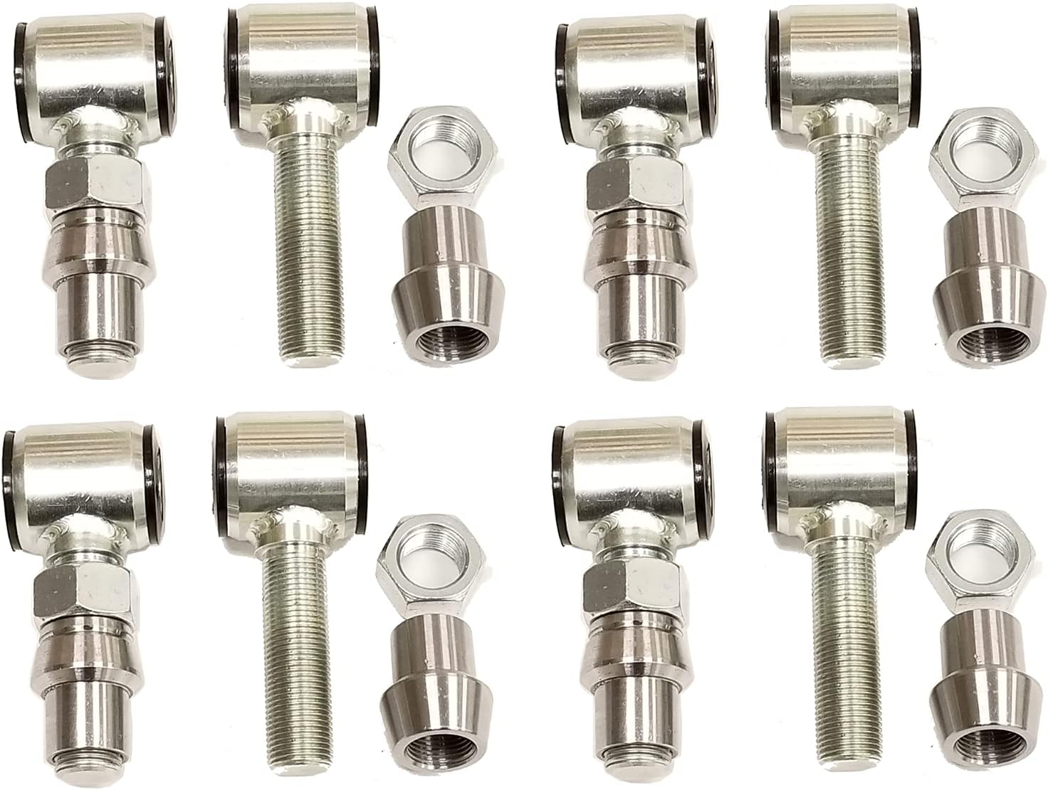 4-Link Rod End Kit (8) 1.75" Wide 3/4-16 LH/RH Poly Bushing Fits 1.25" DOM