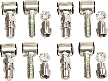 4-Link Rod End Kit 8 1.75" Wide 3/4-16 LH/RH Poly Bushing Fits 1.25" DOM