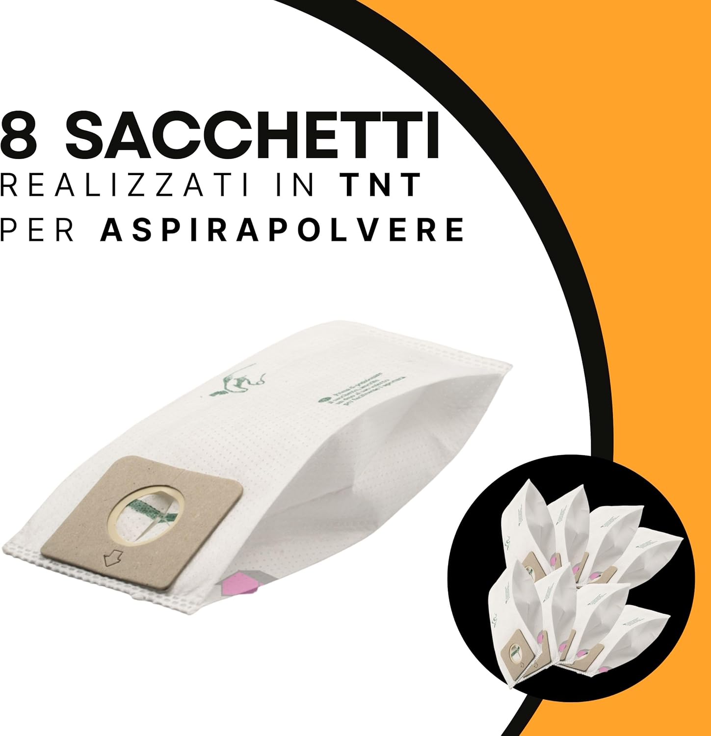 Hoover Vacuum Cleaner Bags Compatible – Hoover Bags in TNT with Advanced Filtration – Compatible with Hover Diva – Model HV26 TNT