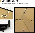 A ART·ZONE Black Picture Frames - 4x6, 5x7, 8x10-10 Pack Photo Frame Mix & Match Set for Wall Decor & Tabletop Display, Minimalist Black Frame Collection