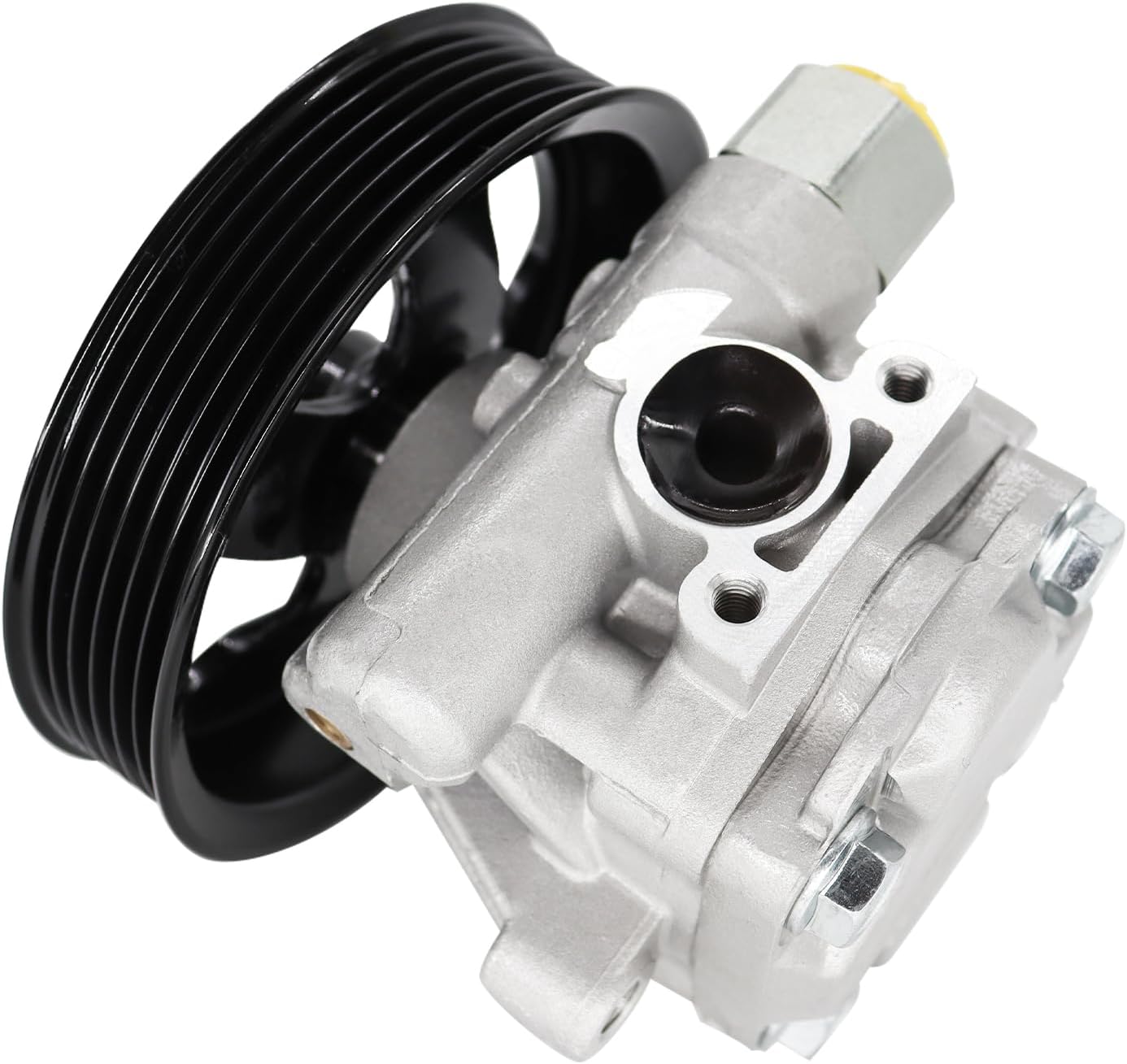 Detroit Axle - Power Steering Pump for 12-17 Jeep Wrangler, 18 Wrangler Jk | Power Steering Pump with Pulley 2012 2013 2014 2015 2016 2017 2018 Replacement