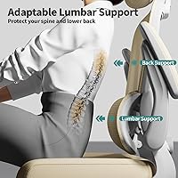 Vista 6 de TRALT Silla de oficina ergonómica, silla de escritorio ergonómica de 330 libras, sillas de escritorio de oficina de malla para el hogar con ruedas