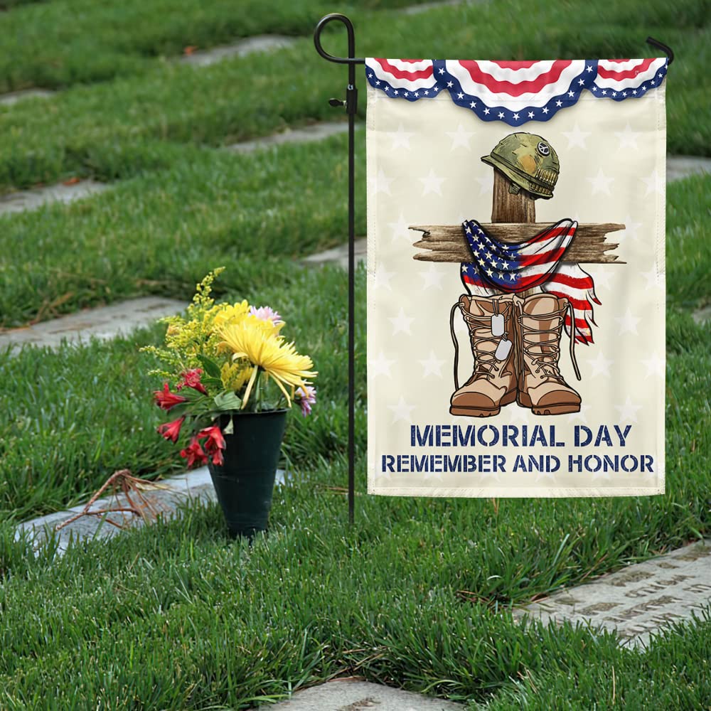 Memorial Day Gartenflagge Von Magnolia Garden – Remember & Honor, Outdoor Geeignet