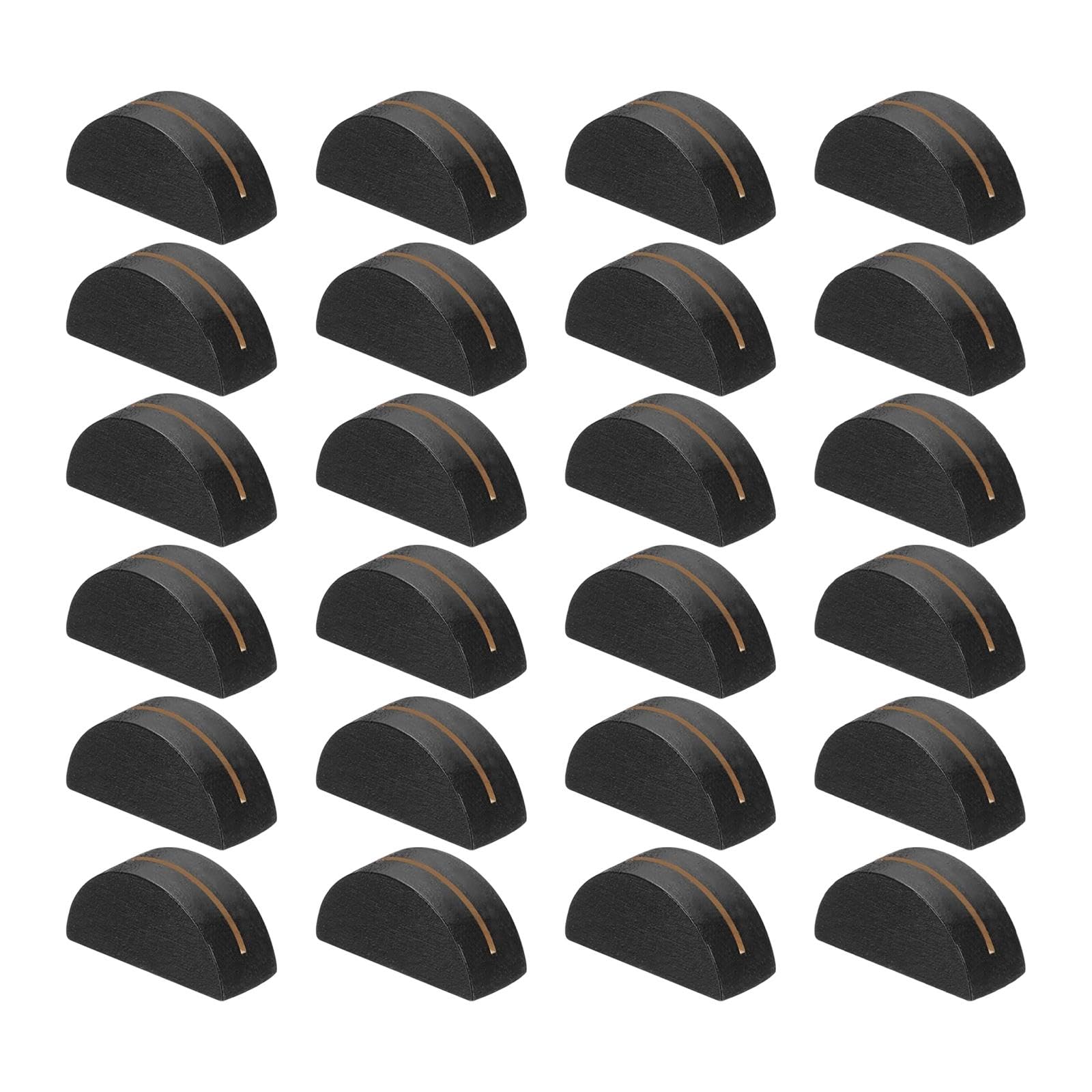 Housevibe Black Wooden Place Card Holders (24-Pack) – Minimalist Table Name Stands & Menu Clips For Birthday Party Decorations, Events