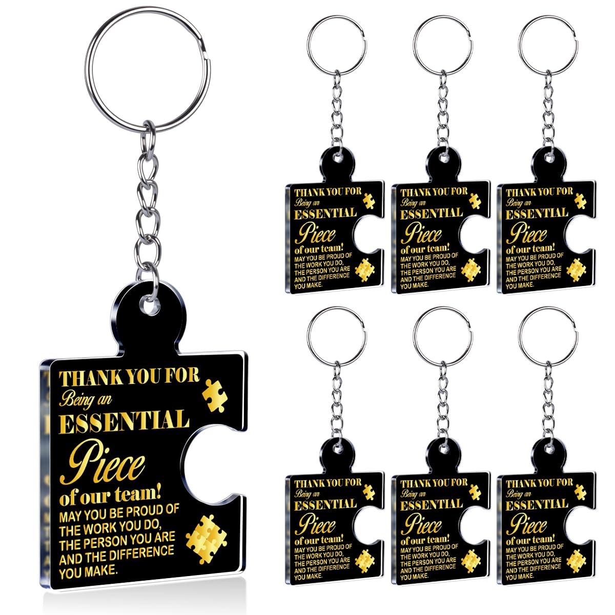 Team Appreciation Gifts Bulk Thank You Keychains for Coworkers