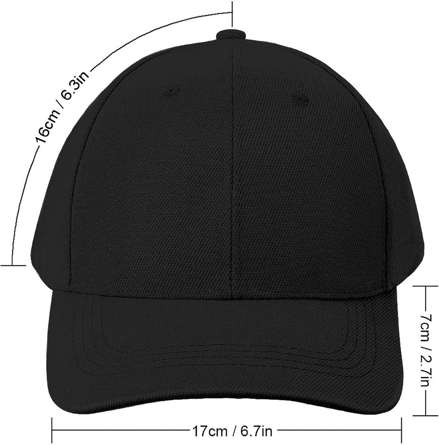 Personalized Baseball Hat with Logo Design Your Own Add Photo Text Caps Adjustable for Men Women Multiple Colors - Image 2