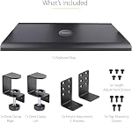 StarTech.com Under-Desk Keyboard Tray, Clamp-on Ergonomic Keyboard Holder, Up to 12kg (26.5lb), Sliding Keyboard and Mouse Drawer with C-Clamps, Height Adjustable Keyboard Tray (Keyboard-Tray-CLAMP1) | Clamp-on Ergonomic Keyboard Holder, Up to 12kg (