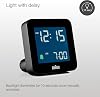 Braun Dijital çalar saat erteleme fonksiyonu, negatif LCD ekran, hızlı ayar fonksiyonu, siyah Crescence alarmı, BC09B modeli.