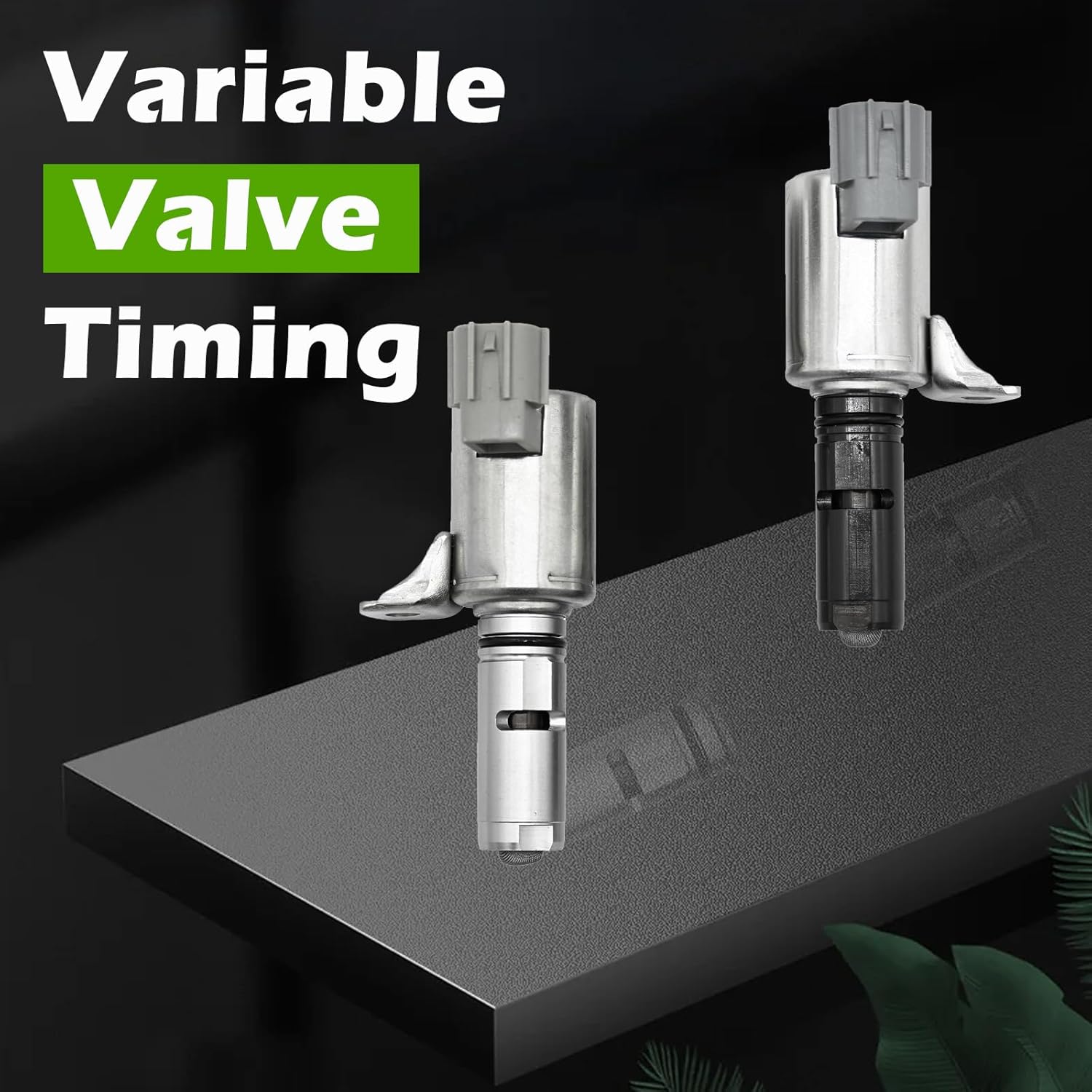 2 Pcs Exhaust Intake Engine Variable Valve Timing Vvt Solenoid Camshaft Position Actuator L3 L4 1.5L 1.6L Compatible with Ford Escape Fiesta Fusion Transit Connect 13-21 Replaces CN1Z6M280D CN1Z6M280C