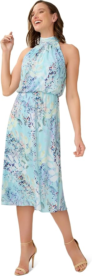 midi dress wanita scoopneck sleeveless Women's Scoop-Neck Sleeveless Midi Dress – USAFashion