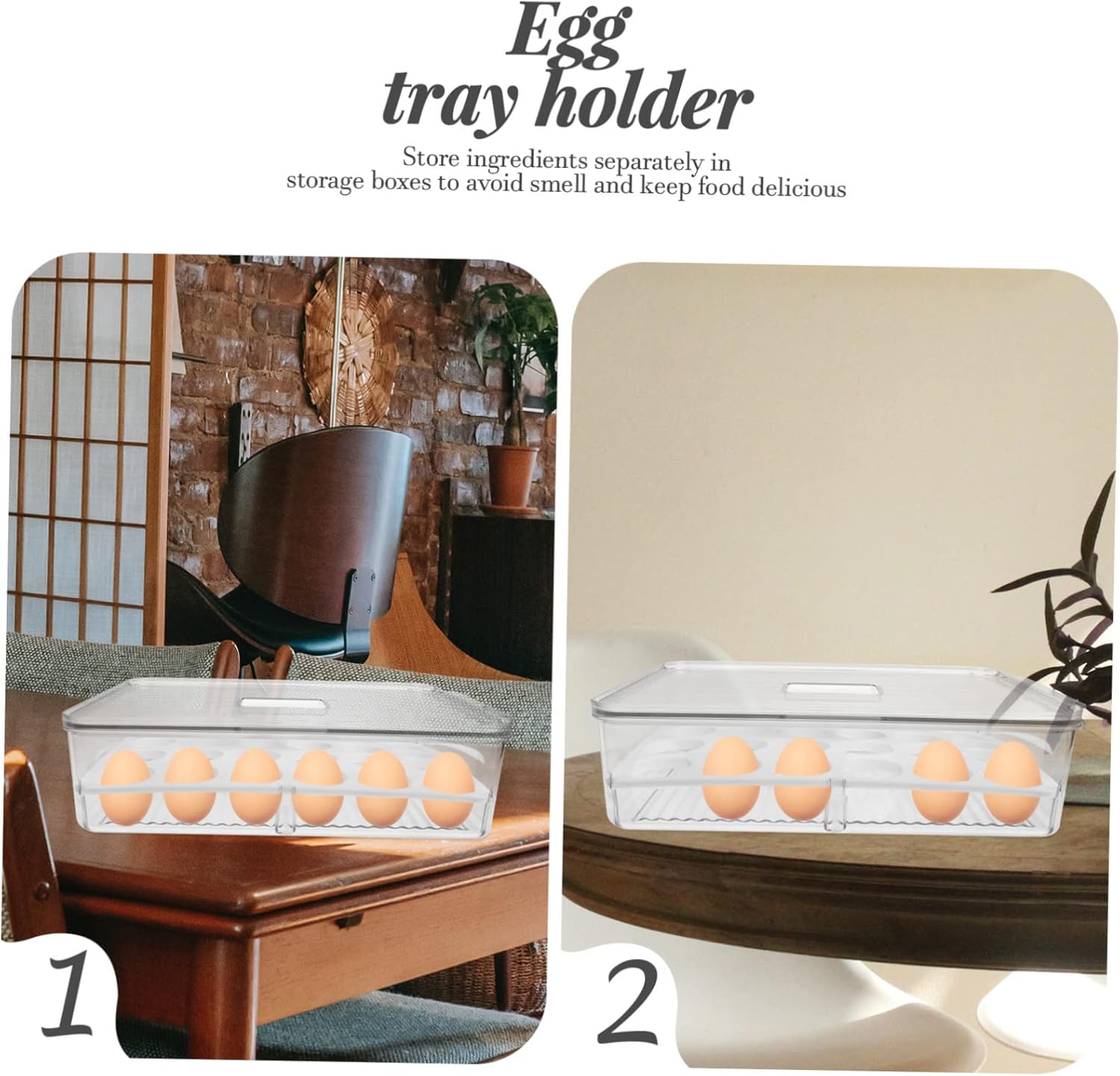 Homoyoyo Refrigerator Holder Stackable Storage Box for Fridge Pet Preservation Container for Fruits and Vegetables for Kitchen Organization