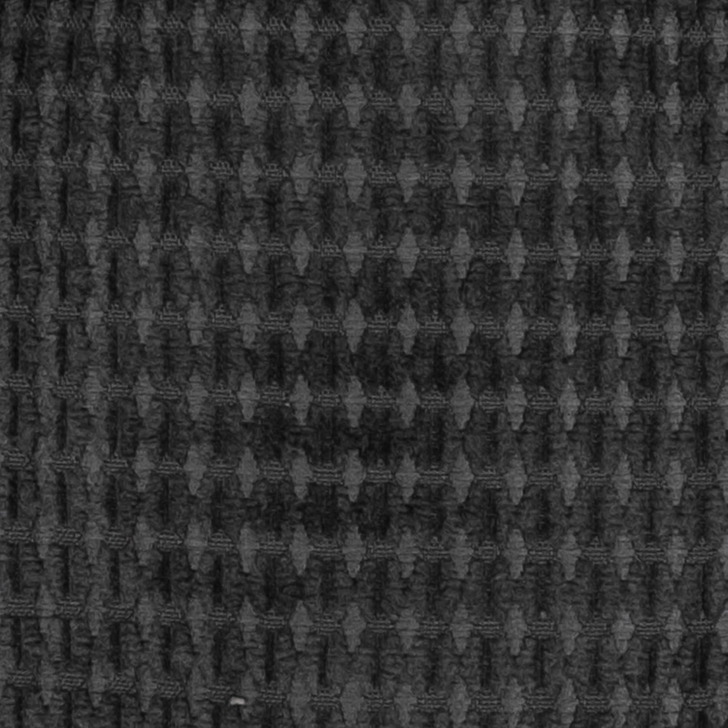 Sweet Home Collection Chair Cushion Crushed Memory Foam Pads Premium Slip Non Skid Microdot Rubber Back Tufted 16" x 16" x 3.25" Thick Seat Cover,Charcoal Gray (Pack of 1, 4 Count)