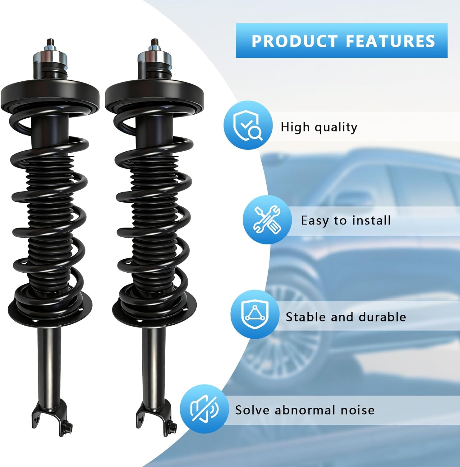 2 PCS Rear Shocks Struts for 2013 2014 2015 2016 2017 Honda Accord, OE: 172984 Rear Shock Absorbers