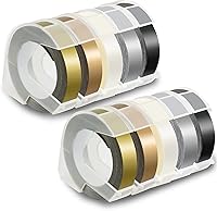 Vista 7 de Pristar Cintas de relieve de plástico 3D de 9 mm de repuesto 3/8'' x 9.8'' compatibles con Dymo Embossing Label Maker Organizer Xpress 12965, Xpress