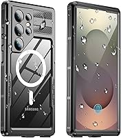 Vista 27 de Funda impermeable para Samsung Galaxy S23 Ultra, IP68 bajo el agua, a prueba de golpes militares de 12 pies, a prueba de polvo, pantalla y protector