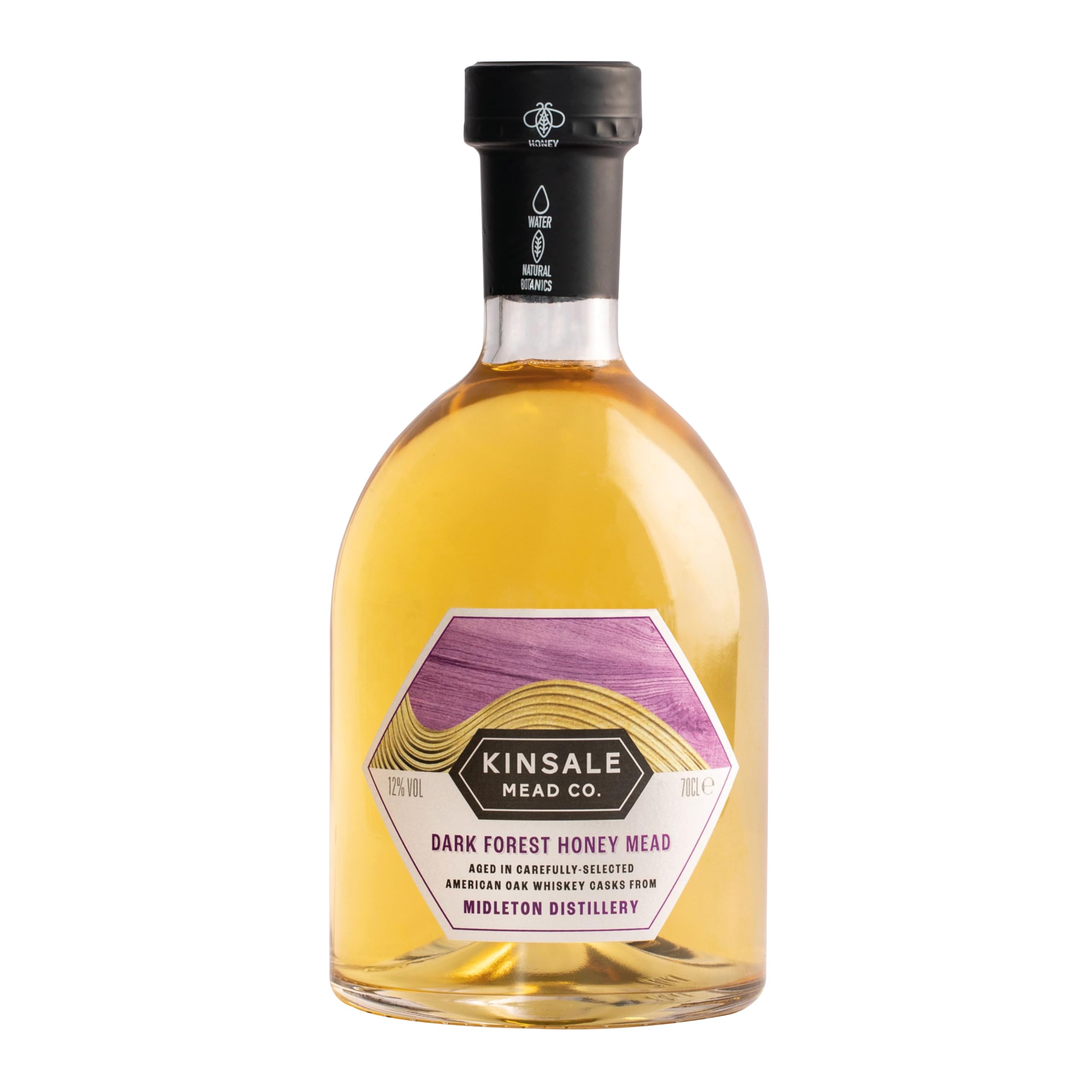 Kinsale Mead Co. Dark Forest Honey Mead Aged in Irish Whiskey Casks from Midleton Distillery, Gluten Free, 70cl
