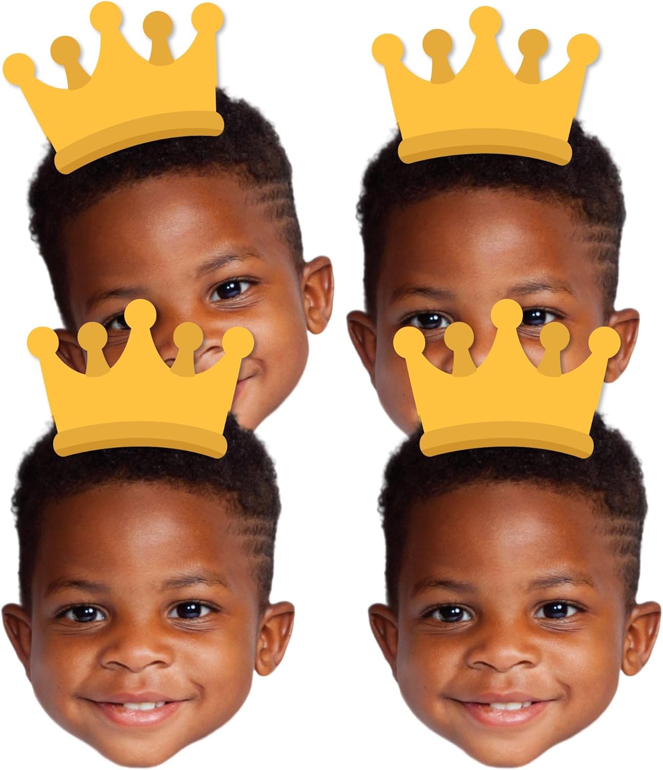 Big Dot of Happiness Custom Photo Head Cut Out Decorations - DIY Personalized Face Cutouts for Party Events, Professional Grade Cardstock, 20-Piece Set