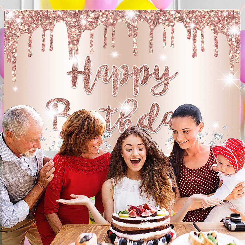 Personalisiertes Happy Birthday Banner Mit Namen & Alter – 91x30 Cm, Vinyl, Für Geburtstagsdeko