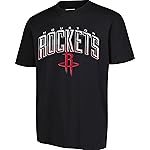 Ultra Game NBA Official Mens Super Soft Supreme T-Shirt - Unisex, Houston Rockets, Black, Medium