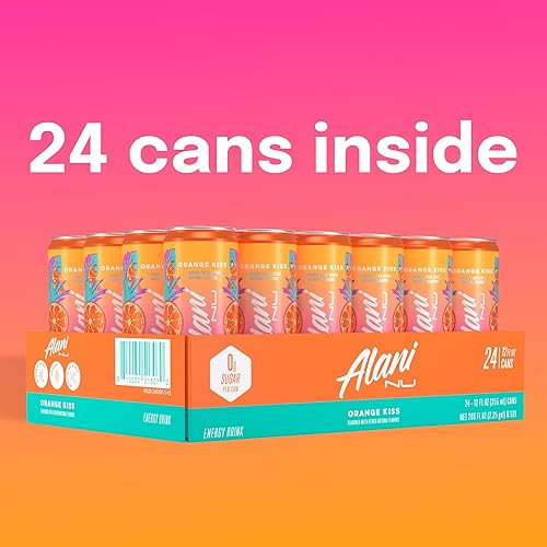 Miniatura 104 de Alani Nu WATERMELON WAVE, bebidas energéticas bajas en calorías, sin azúcar, 200 mg de cafeína, biotina, vitaminas B, cero azúcar, 10 calorías