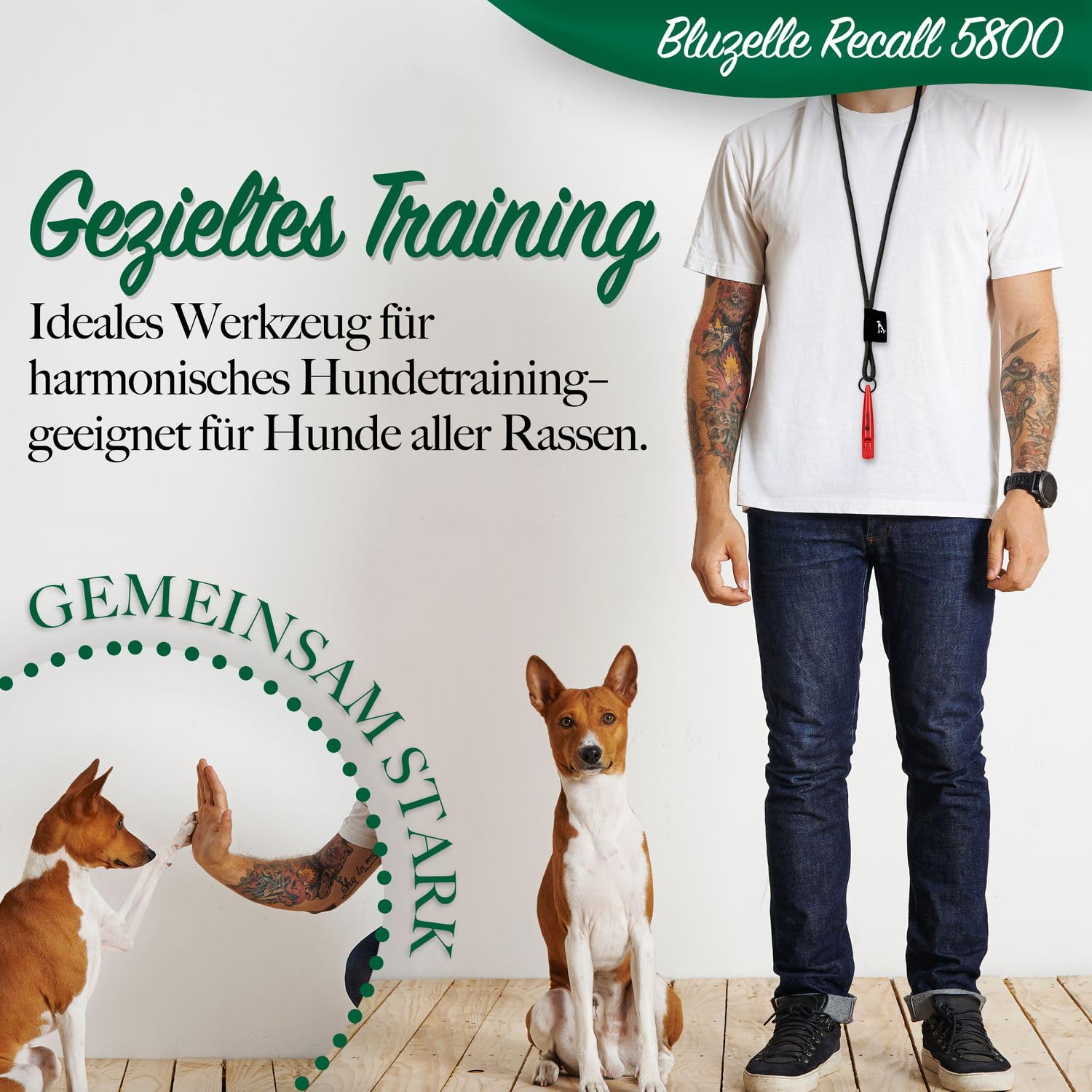 bluzelle Recall 5800 Professional Dog Whistle with Lanyard, BPA-Free Plastic Training Whistle - Image 2