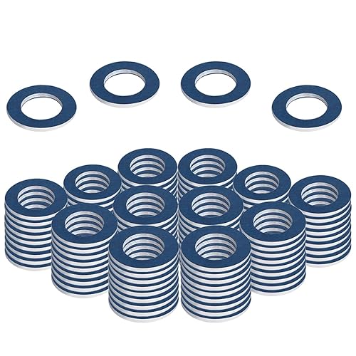 (100 piezas) Juntas de tapón de drenaje de aceite de repuesto para Toyota Lexus SCION Crush Washer Seals Replaces# 9043012031 Aluminio